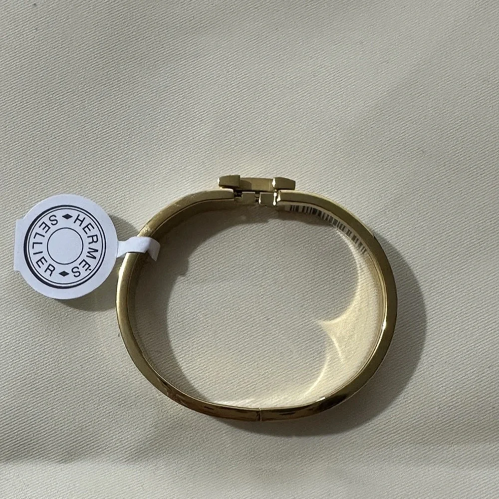 Hermès Buckle Enamel White Bracelet - Picture 4 of 6